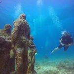 Cancun underwater museum.